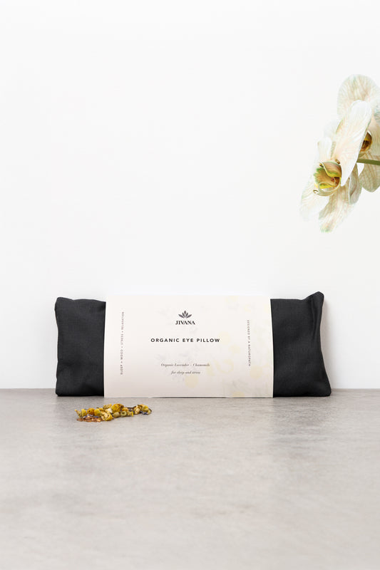Lavender + Chamomile Eye Pillow | Organic | Gray / Beige