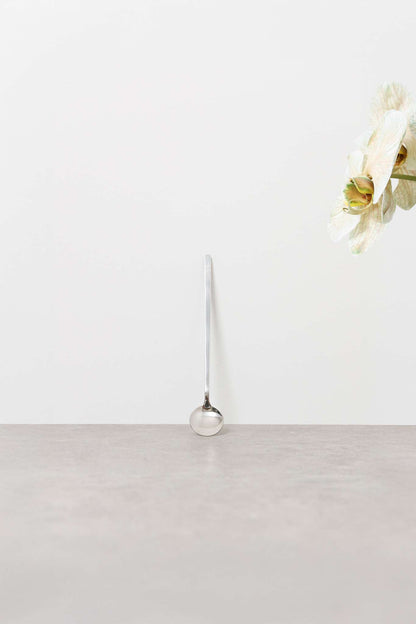 Silver Long-Handled Teaspoon