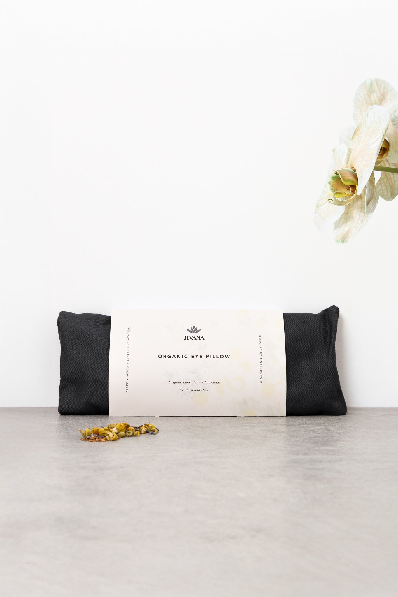 Lavender + Chamomile Eye Pillow | Organic | Gray / Beige